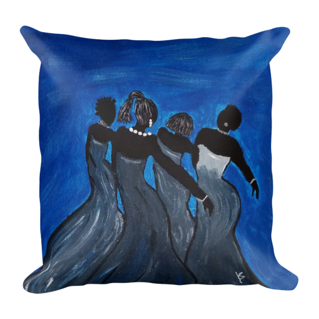 Sister Blues: Premium Throw Pillow