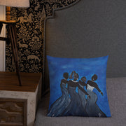 Sister Blues: Premium Throw Pillow