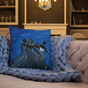 Sister Blues: Premium Throw Pillow